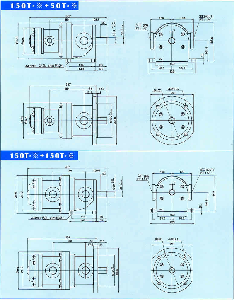 ̨ʥ50T+50Tϵж˫ֳߴͼ